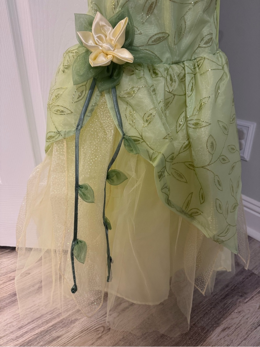 Disney Princess & the Frog- Green and Yellow Princess Dress - Picture 2 of 9